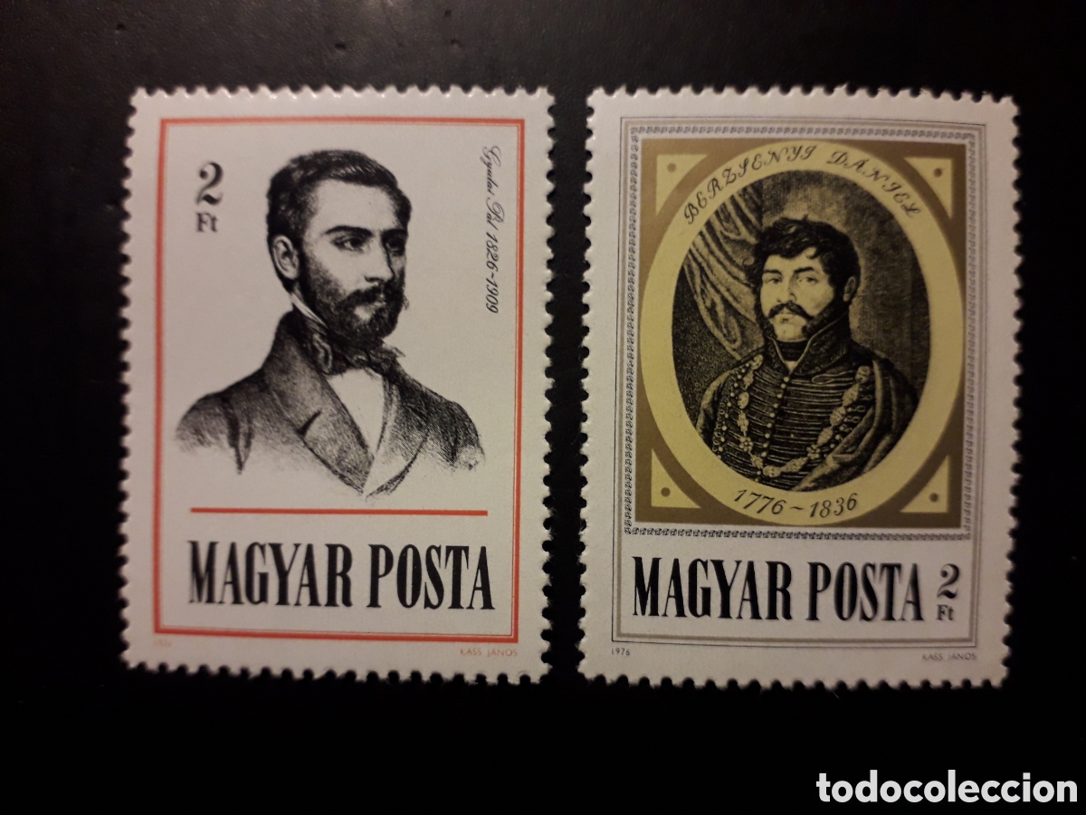 Sellos: HUNGR&Iacute;A YVERT 2515/6 SERIE COMPLETA NUEVA *** 1976 POETAS, POES&Iacute;A LITERATURA PEDIDO M&Iacute;NIMO 3&euro;