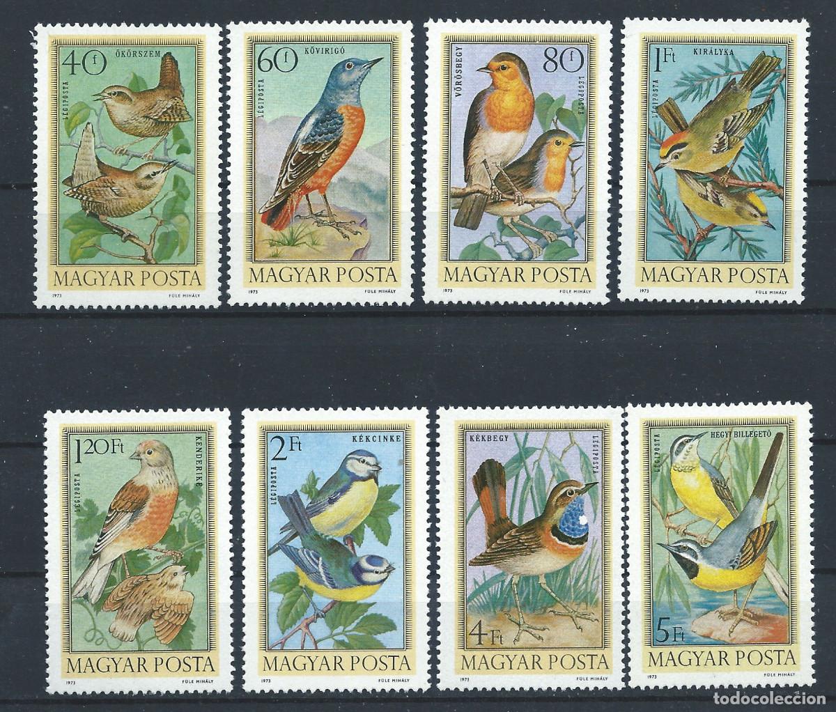 Sellos: Hongrie PA N&deg;360/67** (MNH) 1973 - Faune &rdquo;Oiseaux&rdquo;