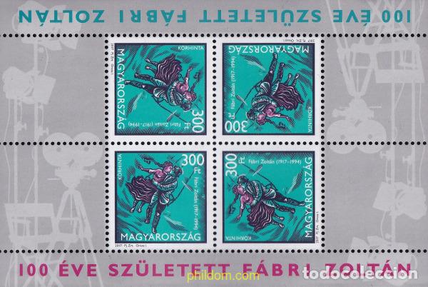 Sellos: 567108 MNH HUNGRIA 2017 100 ANIVERSARIO DE VON ZOLTAN FAQBRI