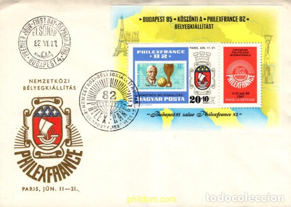 Sellos: 721018 MNH HUNGRIA 1982 PHILEXFRANCE 82. EXPOSICION INTERNACIONAL DE FILATELIA.