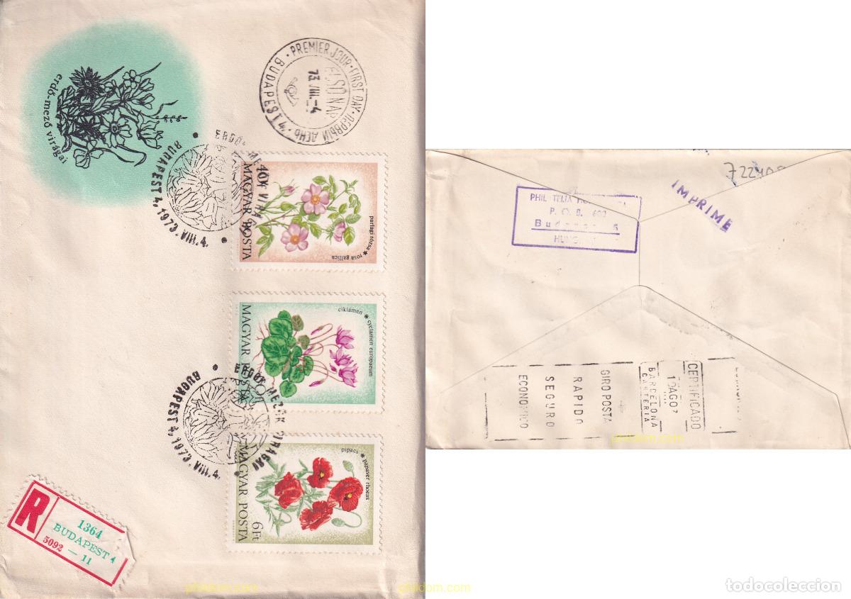 Sellos: 722408 USED HUNGRIA 1973 FLORES