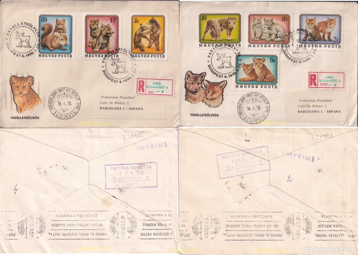 Sellos: 720905 USED HUNGRIA 1976 CACHORROS DE ANIMALES SALVAJES
