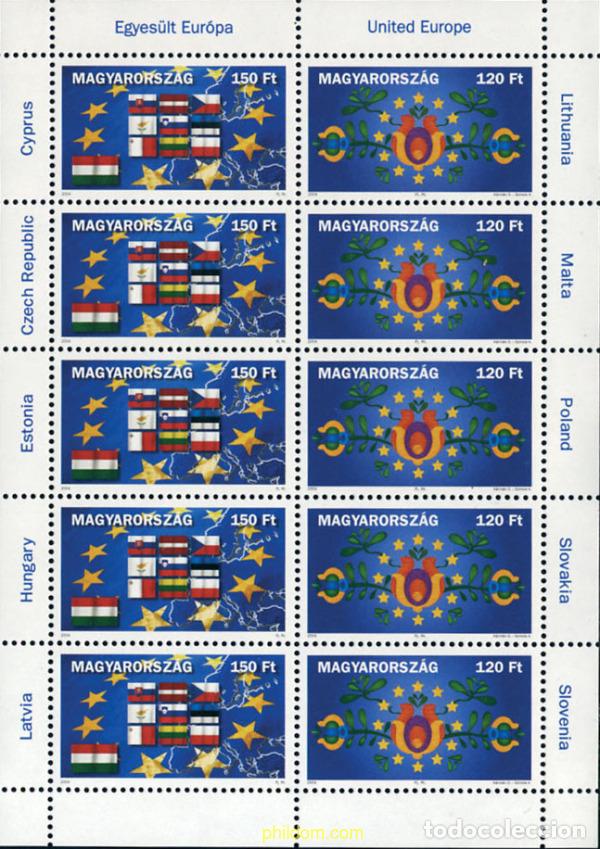 Sellos: 146286 MNH HUNGRIA 2004 AMPLIACION DE LA UNION EUROPEA