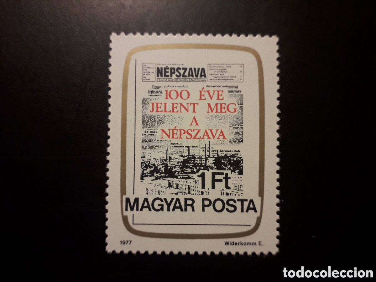 Sellos: HUNGR&Iacute;A YVERT 2563 SERIE COMPLETA NUEVA *** 1977 PRENSA SINDICATOS, PEDIDO M&Iacute;NIMO 3&euro;