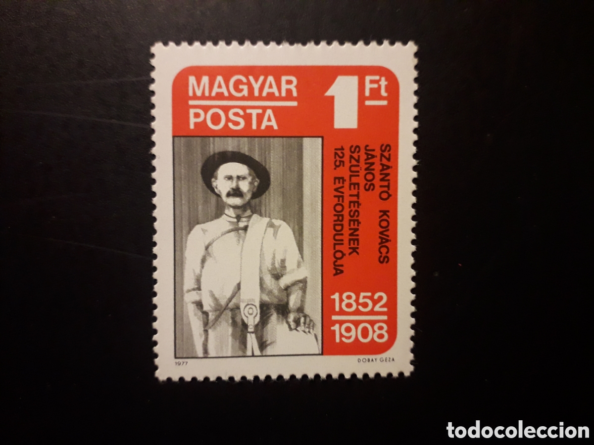 Sellos: HUNGR&Iacute;A YVERT 2583 SERIE COMPLETA NUEVA *** 1977 JANOS KOVACS, REVOLUCIONARIO PEDIDO M&Iacute;NIMO 3&euro;