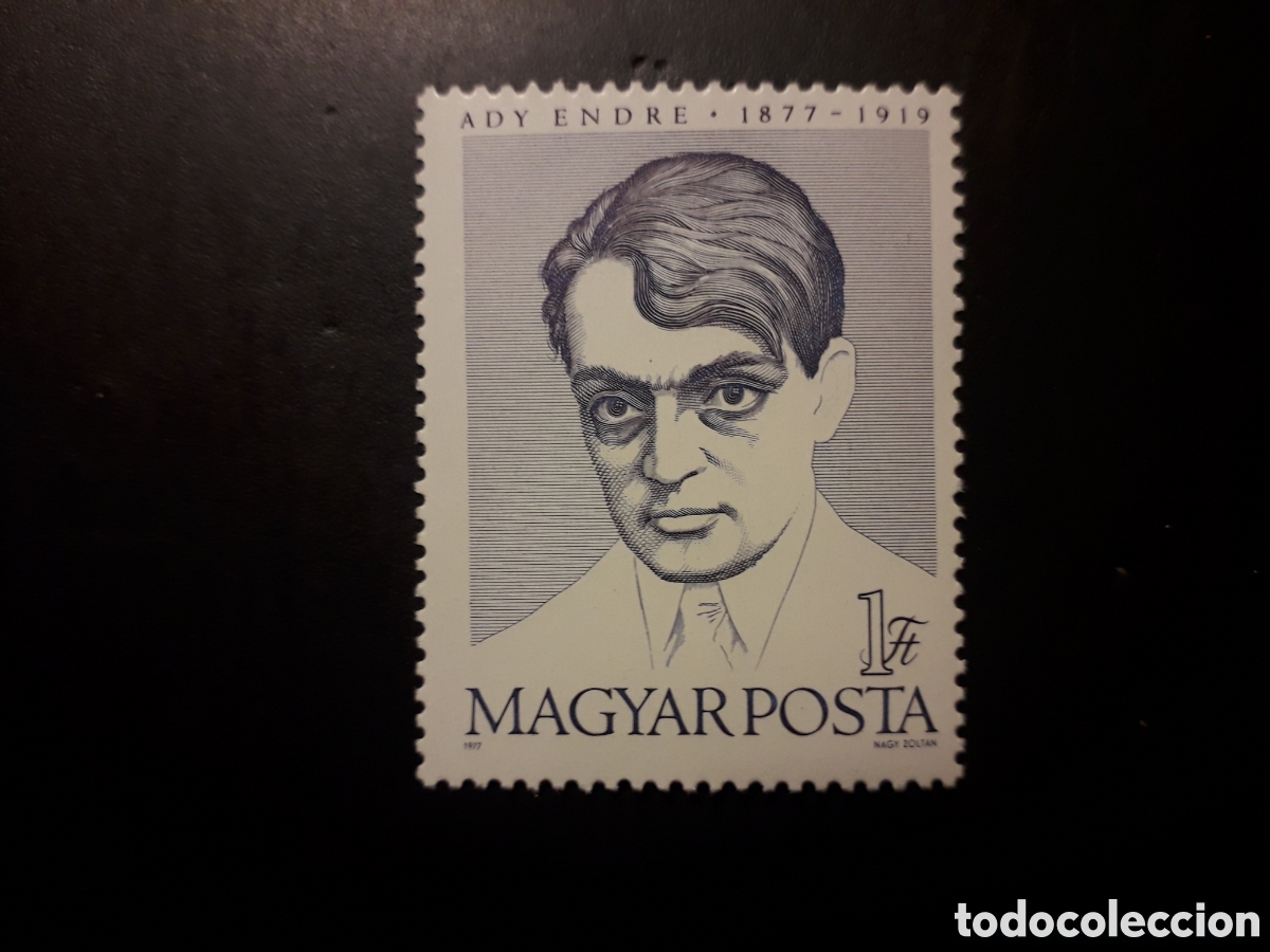 Sellos: HUNGR&Iacute;A YVERT 2586 SERIE COMPLETA NUEVA *** 1977 ENDRE ADY, POES&Iacute;A LITERATURA PEDIDO M&Iacute;NIMO 3&euro;