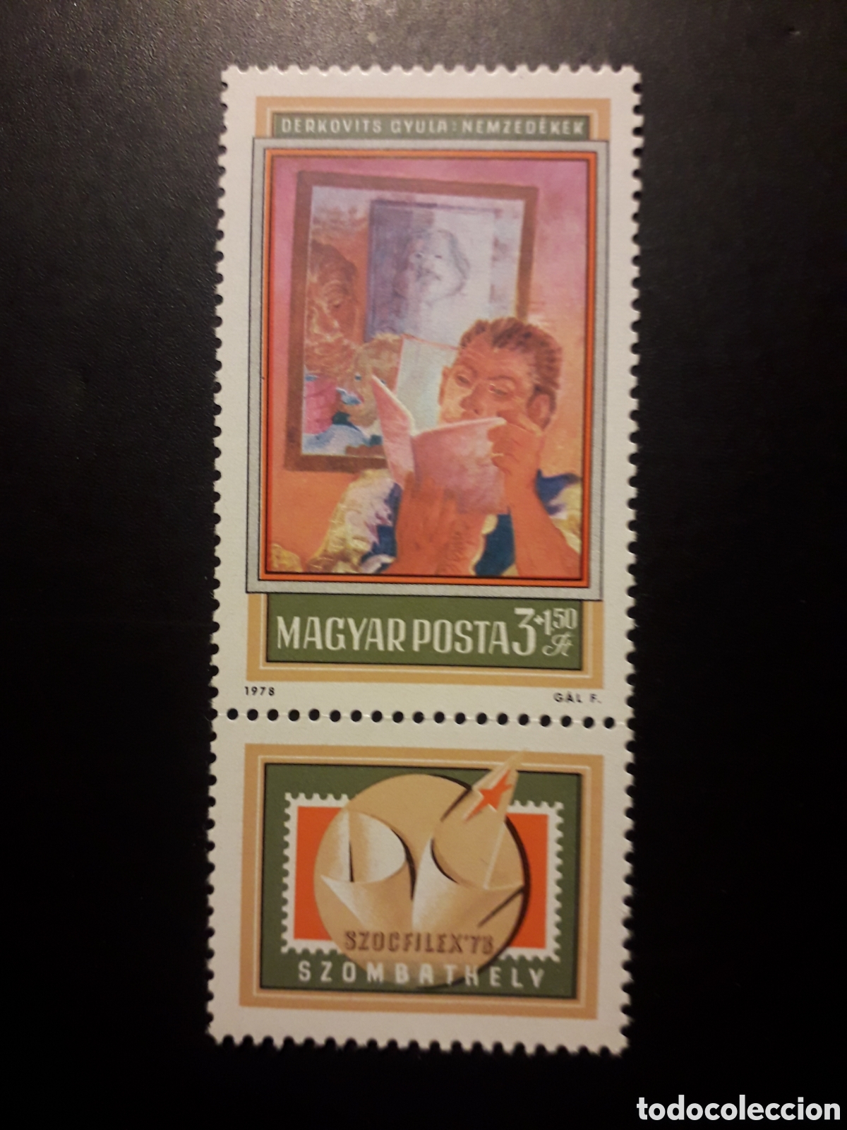 Sellos: HUNGR&Iacute;A YVERT 2600 SERIE COMPLETA NUEVA *** 1978 PINTURAS, GYULA DERKOVITS PEDIDO M&Iacute;NIMO 3&euro;