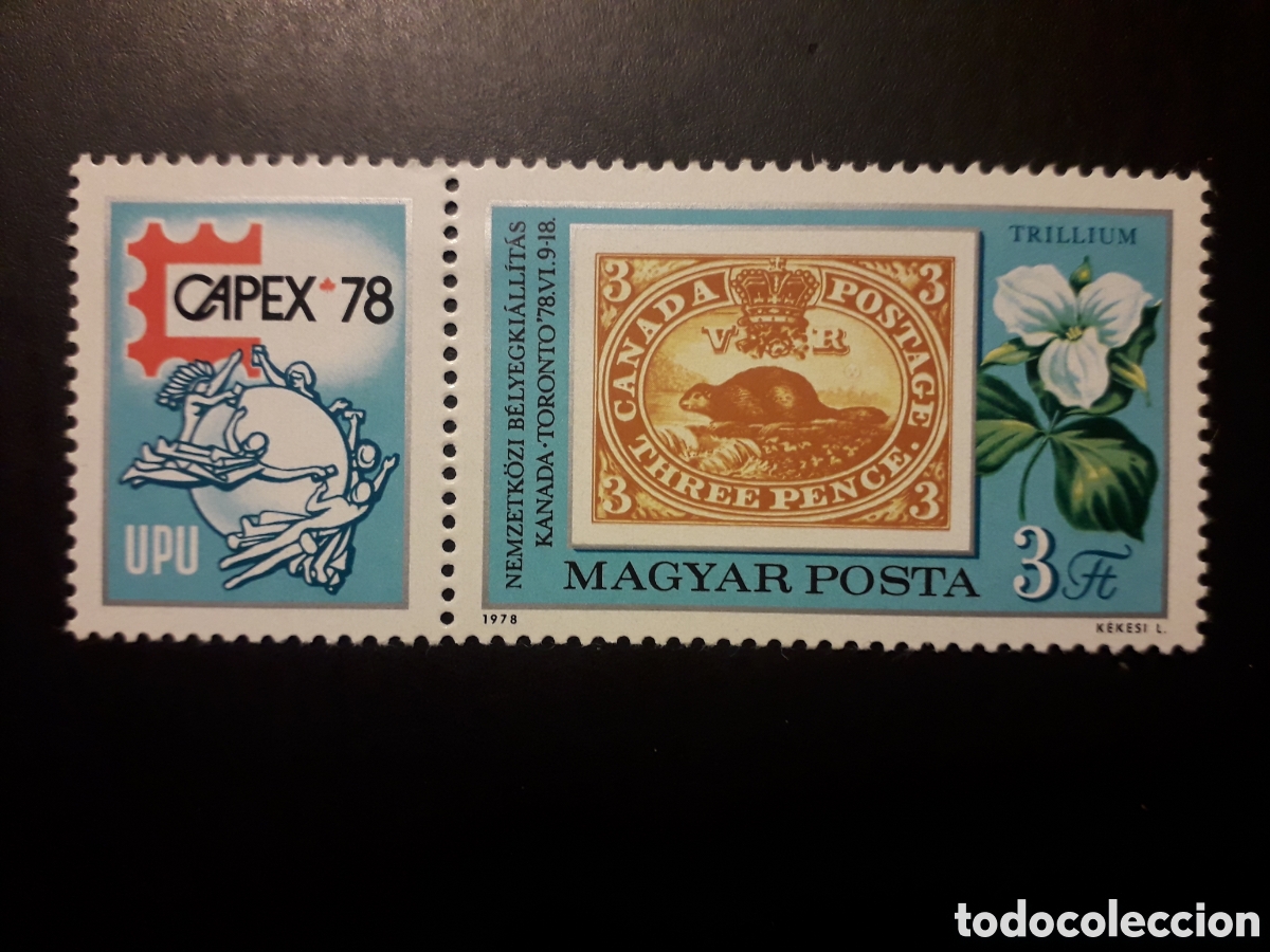 Sellos: HUNGR&Iacute;A YVERT 2611 SERIE COMPLETA NUEVA *** 1978 UPU UNI&Oacute;N POSTAL UNIVERSAL CAPEX 78 PEDIDO M&Iacute;NIM 3&euro;