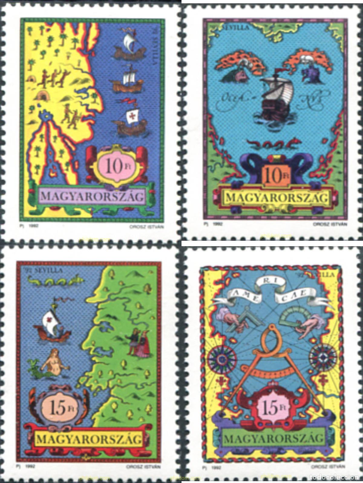 Sellos: 325485 MNH HUNGRIA 1992 EXPOSICION UNIVERSAL - SEVILLA-92
