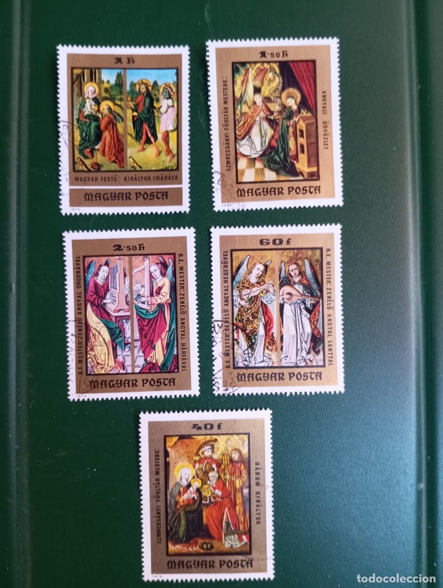 Sellos: HUNGR&Iacute;A, 1973, MINIATURAS RELIGIOSAS, YT 2336/40