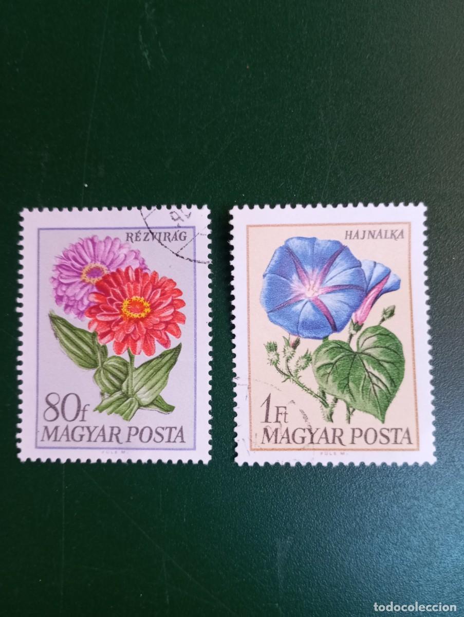 Sellos: HUNGR&Iacute;A, 1966, FLORES, YT 1995/6