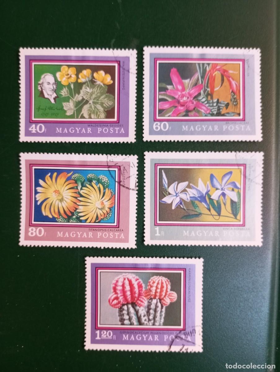 Sellos: HUNGR&Iacute;A, 1971, FLORA, YT 2177/81