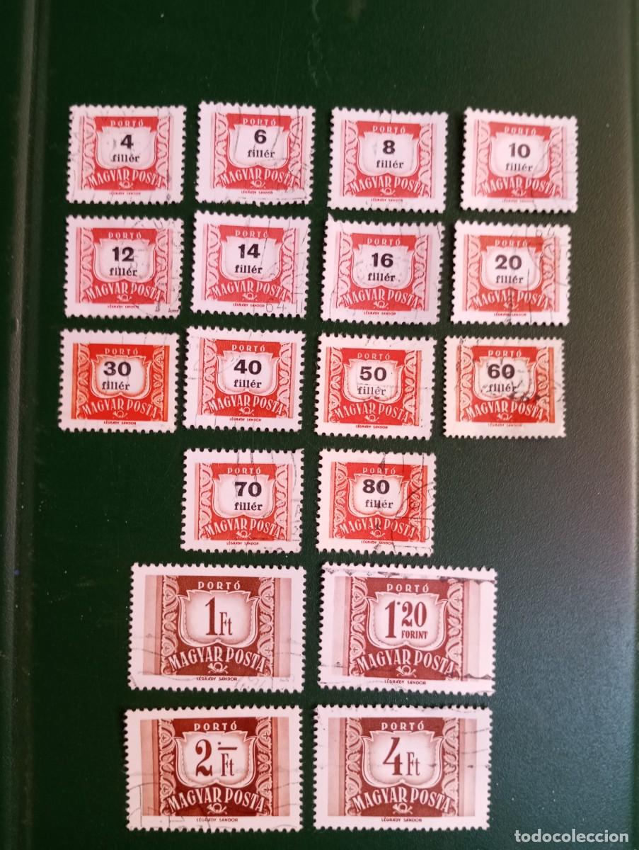 Sellos: HUNGR&Iacute;A, 1958, SERVICIO, YT 216 Y SS ( FALTA EL 24 Y 36