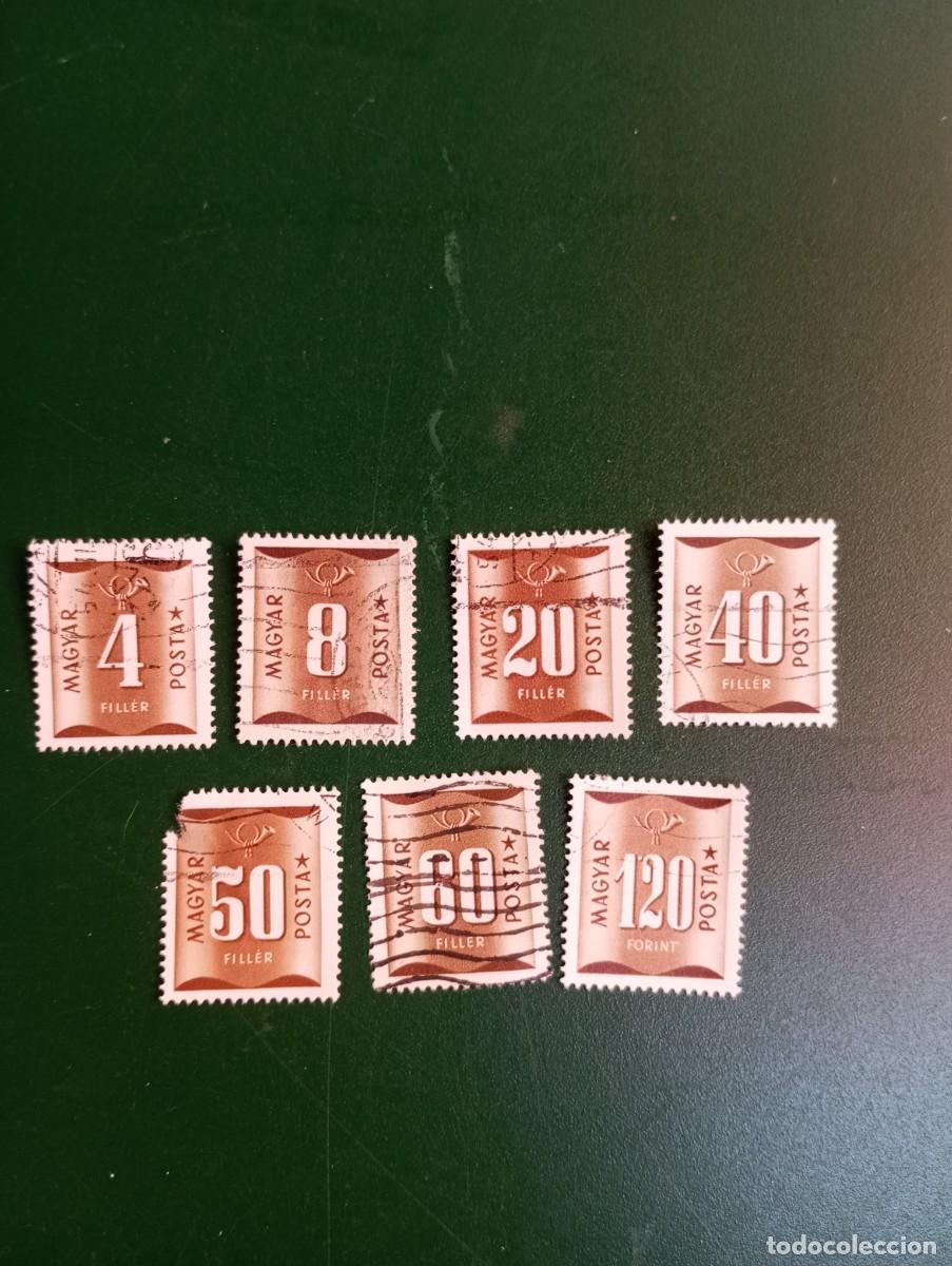 Sellos: HUNGR&Iacute;A, 1952, SERVICIO, YT 185 y ss