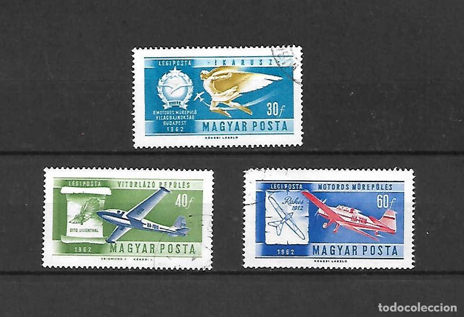 Sellos: Historia de la Aviaci&oacute;n, Hungr&iacute;a , sellos a&ntilde;o 1962