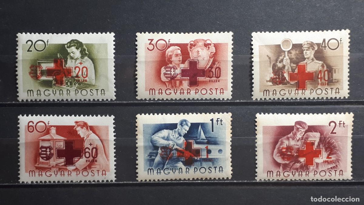 Sellos: HUNGR&Iacute;A. A&Ntilde;O 1957. **. YVERT 1212/7