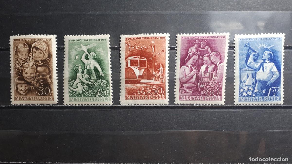 Sellos: HUNGR&Iacute;A. A&Ntilde;O 1951. **. YVERT 997/1001
