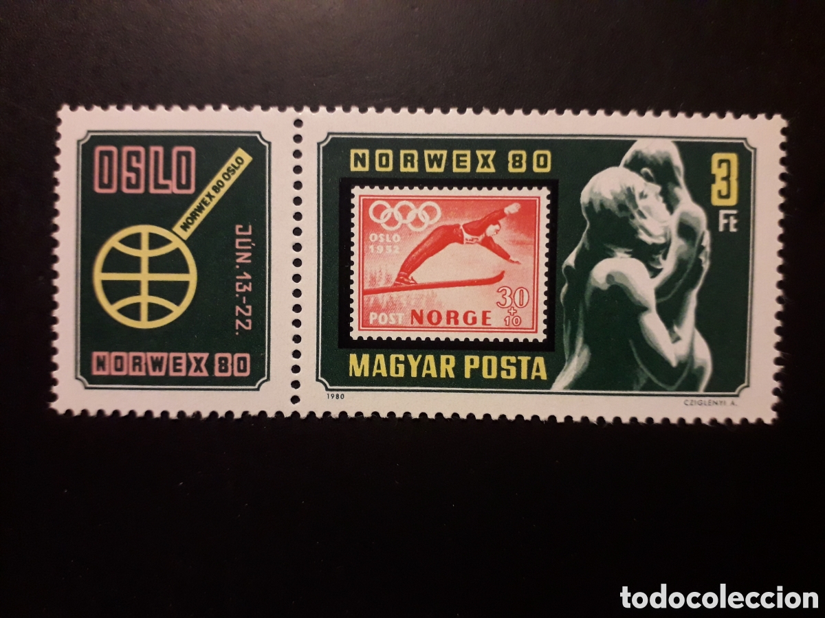 Sellos: HUNGR&Iacute;A YVERT 2729 SERIE COMPLETA NUEVA *** 1980 SELLOS SOBRE SELLOS, ESCULTURA PEDIDO M&Iacute;NIMO 3&euro;