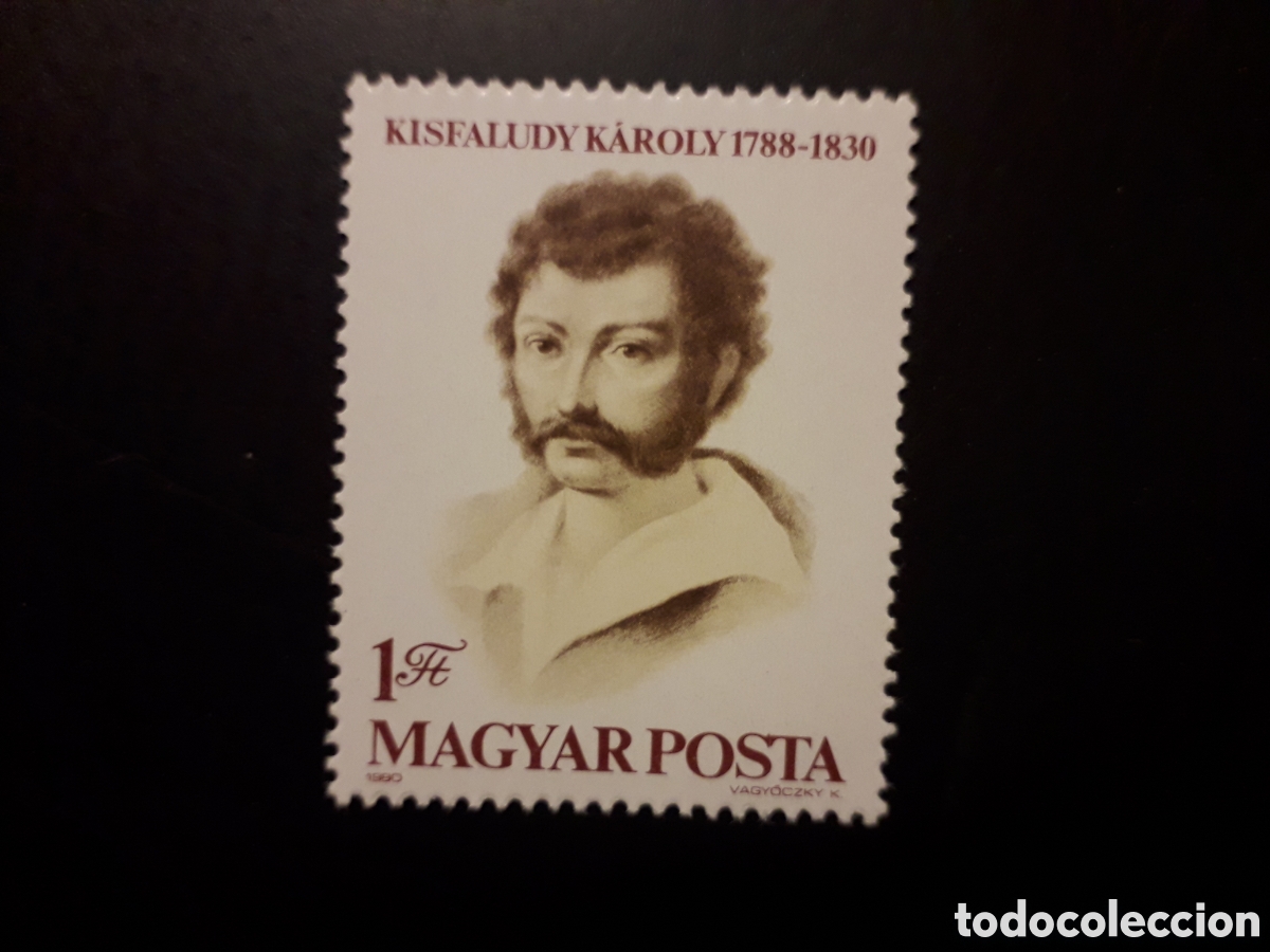 Sellos: HUNGR&Iacute;A YVERT 2744 SERIE COMPLETA NUEVA *** 1980 KAROLY KISFALUDY, LITERATURA PEDIDO M&Iacute;NIMO 3&euro;