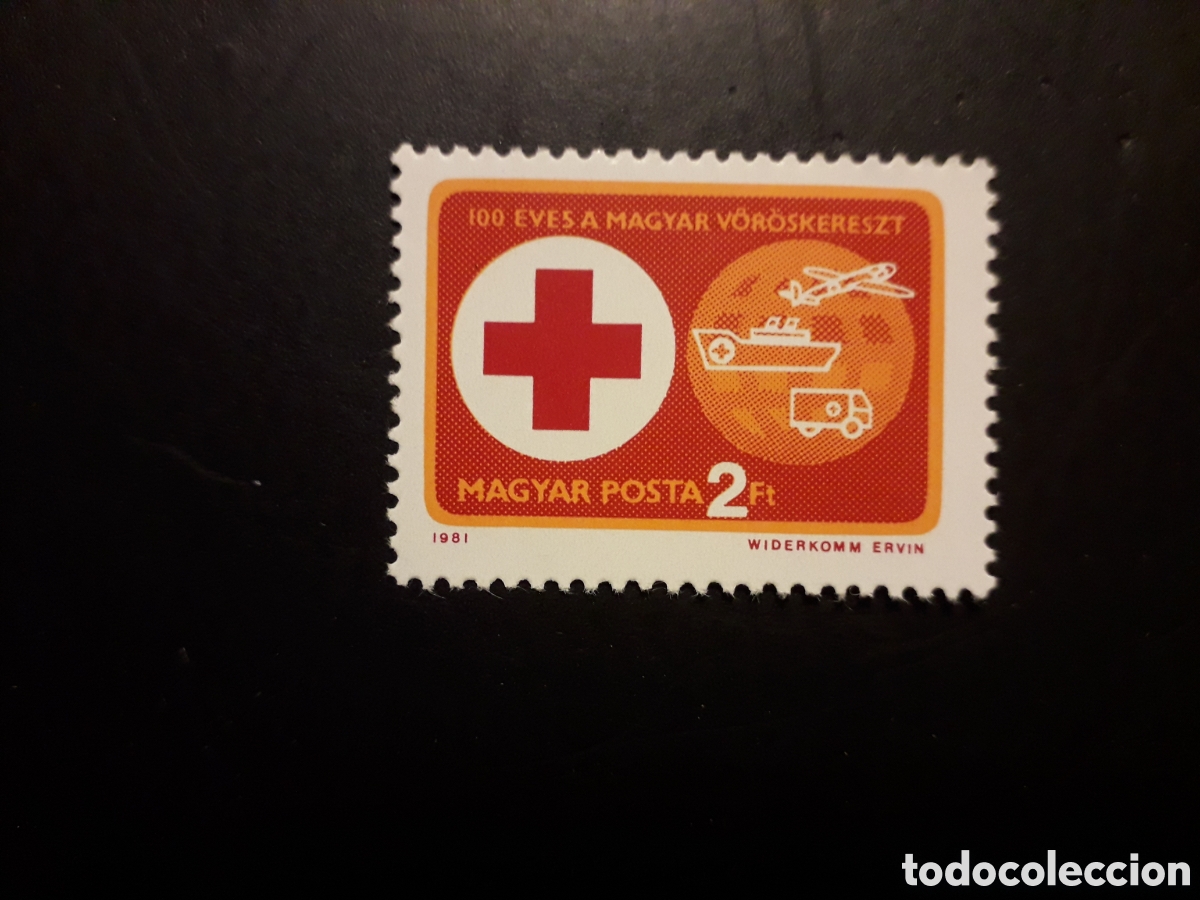 Sellos: HUNGR&Iacute;A YVERT 2762 SERIE COMPLETA NUEVA *** 1981 CRUZ ROJA H&Uacute;NGARA PEDIDO M&Iacute;NIMO 3&euro;