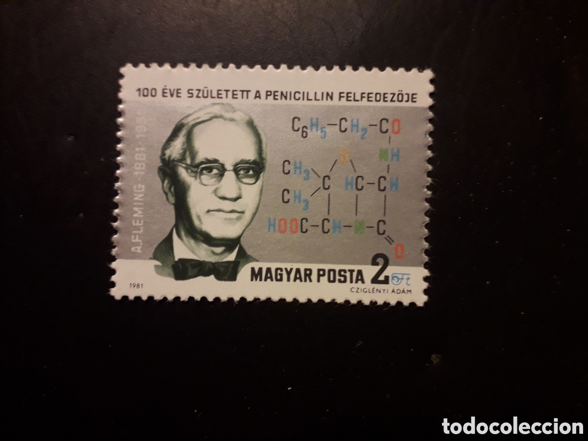 Sellos: HUNGR&Iacute;A YVERT 2767 SERIE COMPLETA NUEVA *** 1981 ALEXANDER FLEMING PEDIDO M&Iacute;NIMO 3&euro;