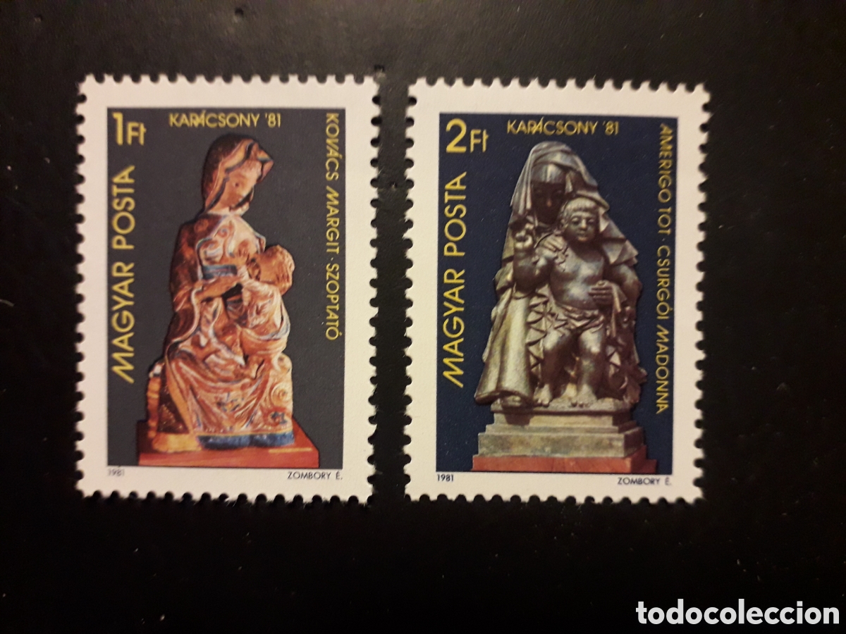 Sellos: HUNGR&Iacute;A YVERT 2783/4 SERIE COMPLETA NUEVA *** 1981 NAVIDAD PEDIDO M&Iacute;NIMO 3&euro;