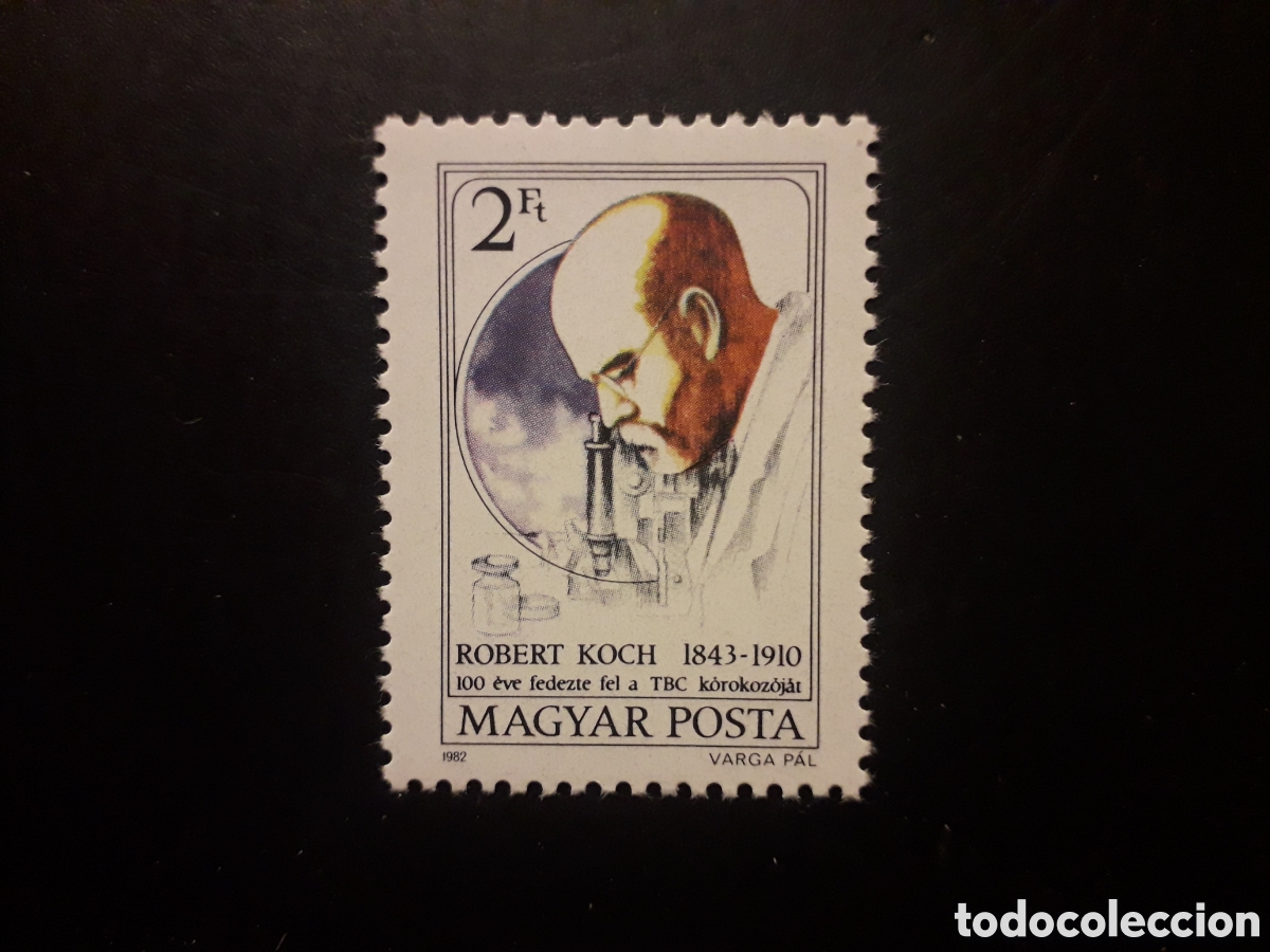 Sellos: HUNGR&Iacute;A YVERT 2796 SERIE COMPLETA NUEVA *** 1982 ROBERT KOCH TUBERCULOSIS PEDIDO M&Iacute;NIMO 3&euro;