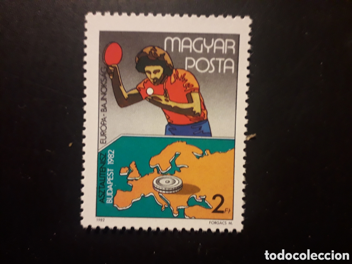 Sellos: HUNGR&Iacute;A YVERT 2805 SERIE COMPLETA NUEVA *** 1982 DEPORTES TENIS DE MESA PEDIDO M&Iacute;NIMO 3&euro;