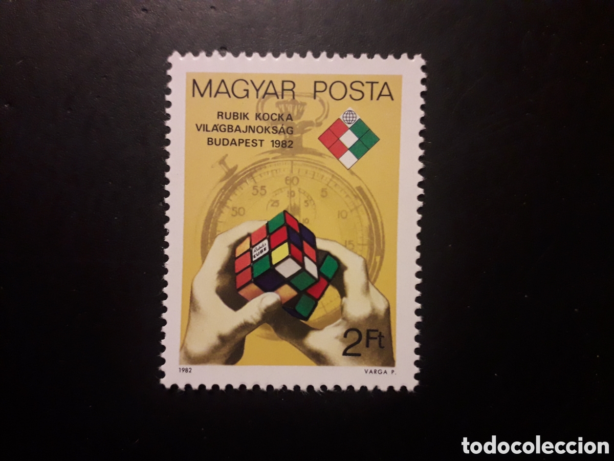 Sellos: HUNGR&Iacute;A YVERT 2822 SERIE COMPLETA NUEVA *** 1982 CUBO DE RUBIK, MANOS PEDIDO M&Iacute;NIMO 3&euro;