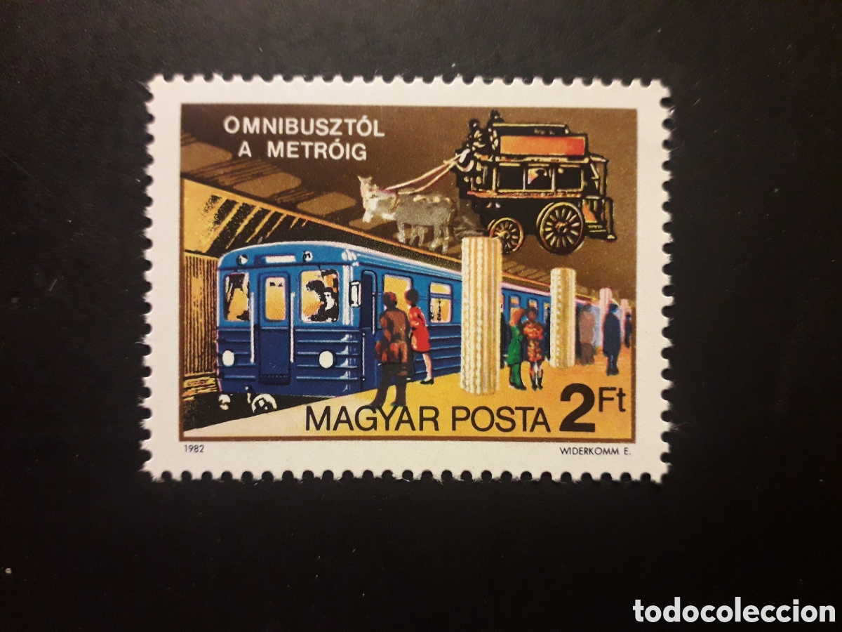 Sellos: HUNGR&Iacute;A YVERT 2829 SERIE COMPLETA NUEVA *** 1982 METRO, TRENES PEDIDO M&Iacute;NIMO 3&euro;
