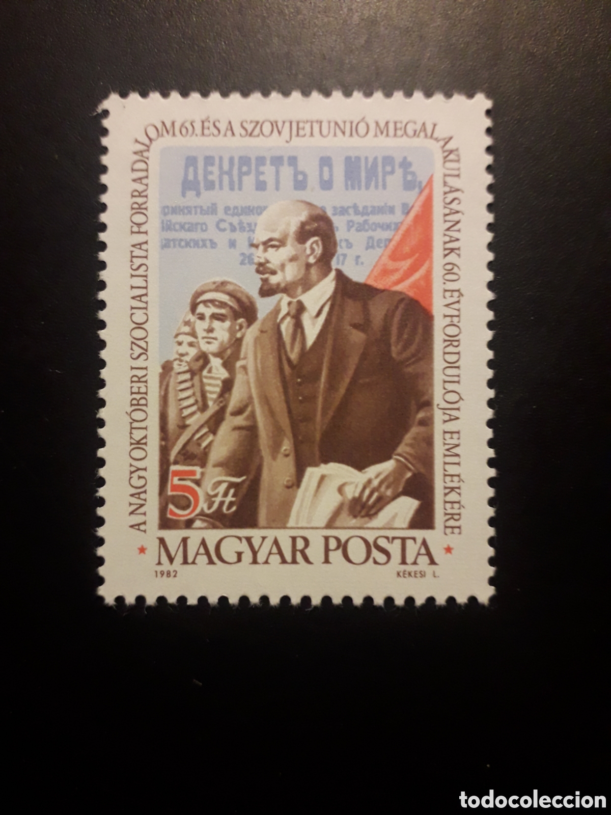 Sellos: HUNGR&Iacute;A YVERT 2832 SERIE COMPLETA NUEVA *** 1982 LENIN, REVOLUCI&Oacute;N RUSA PEDIDO M&Iacute;NIMO 3&euro;