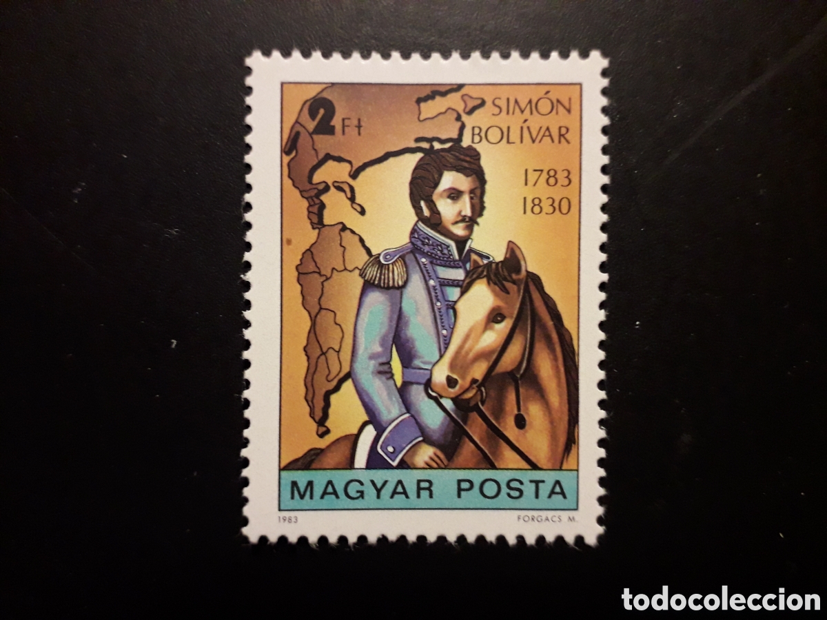Sellos: HUNGR&Iacute;A YVERT 2862 SERIE COMPLETA NUEVA *** 1983 SIM&Oacute;N BOL&Iacute;VAR, MAPAS PEDIDO M&Iacute;NIMO 3&euro;