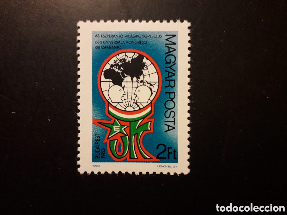 Sellos: HUNGR&Iacute;A YVERT 2863 SERIE COMPLETA NUEVA *** 1983 CONGRESO DE ESPERANTO, MAPAS PEDIDO M&Iacute;NIMO 3&euro;