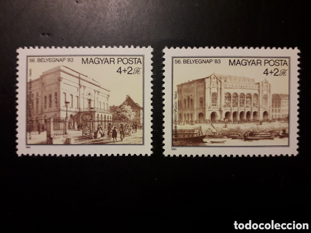 Sellos: HUNGR&Iacute;A YVERT 2872/3 SERIE COMPLETA NUEVA *** 1983 EDIFICIOS, GRABADOS, PEDIDO M&Iacute;NIMO 3&euro;