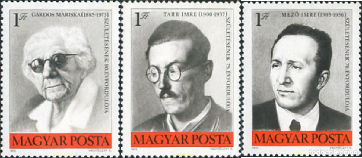 Sellos: 214798 MNH HUNGRIA 1975 PERSONAJES