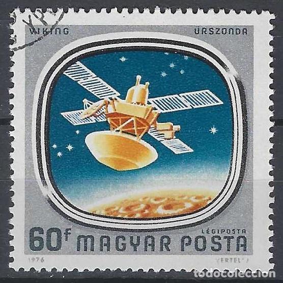 Sellos: HUNGR&Iacute;A 1981 - EXPLORACIONES ESPACIALES, VIKING EN EL ESPACIO, A&Eacute;REO - USADO