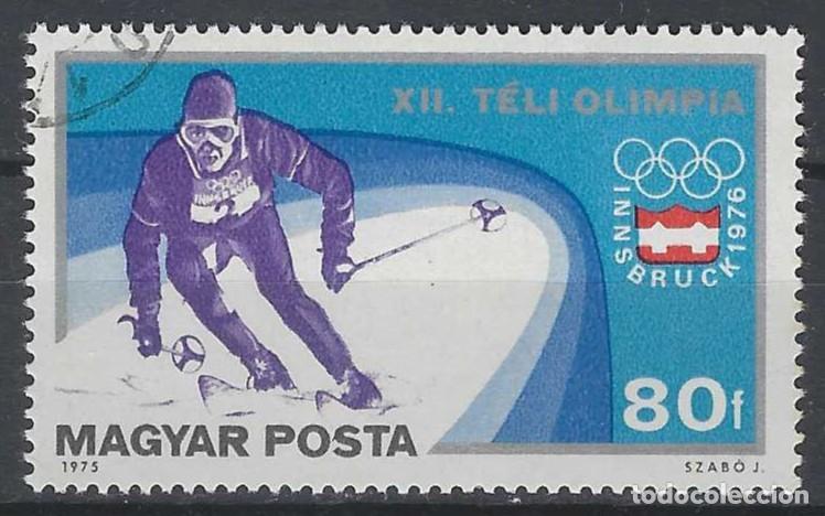 Sellos: HUNGR&Iacute;A 1975 - JJOO DE INNSBRUCK - USADO