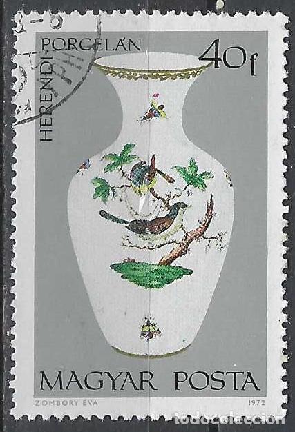 Sellos: HUNGR&Iacute;A 1972 - PORCELANAS - USADO