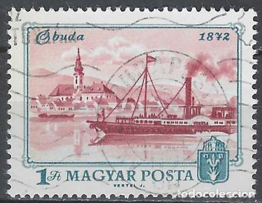 Sellos: HUNGR&Iacute;A 1972 - CENT. DE LA UNIFICACI&Oacute;N DE LAS CIUDADES DE PEST Y BUDA - USADO