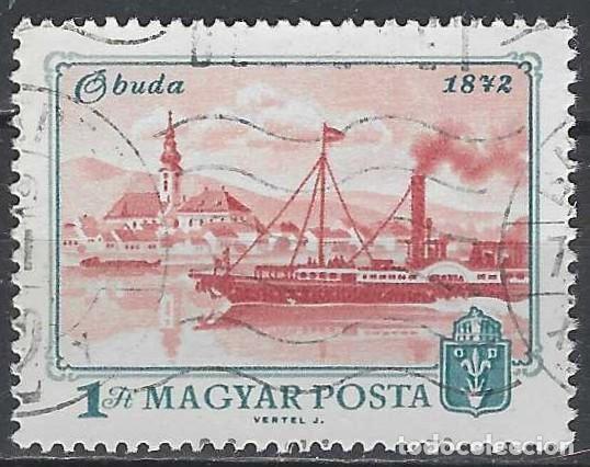 Sellos: HUNGR&Iacute;A 1972 - CENT. DE LA UNIFICACI&Oacute;N DE LAS CIUDADES DE PEST Y BUDA - USADO