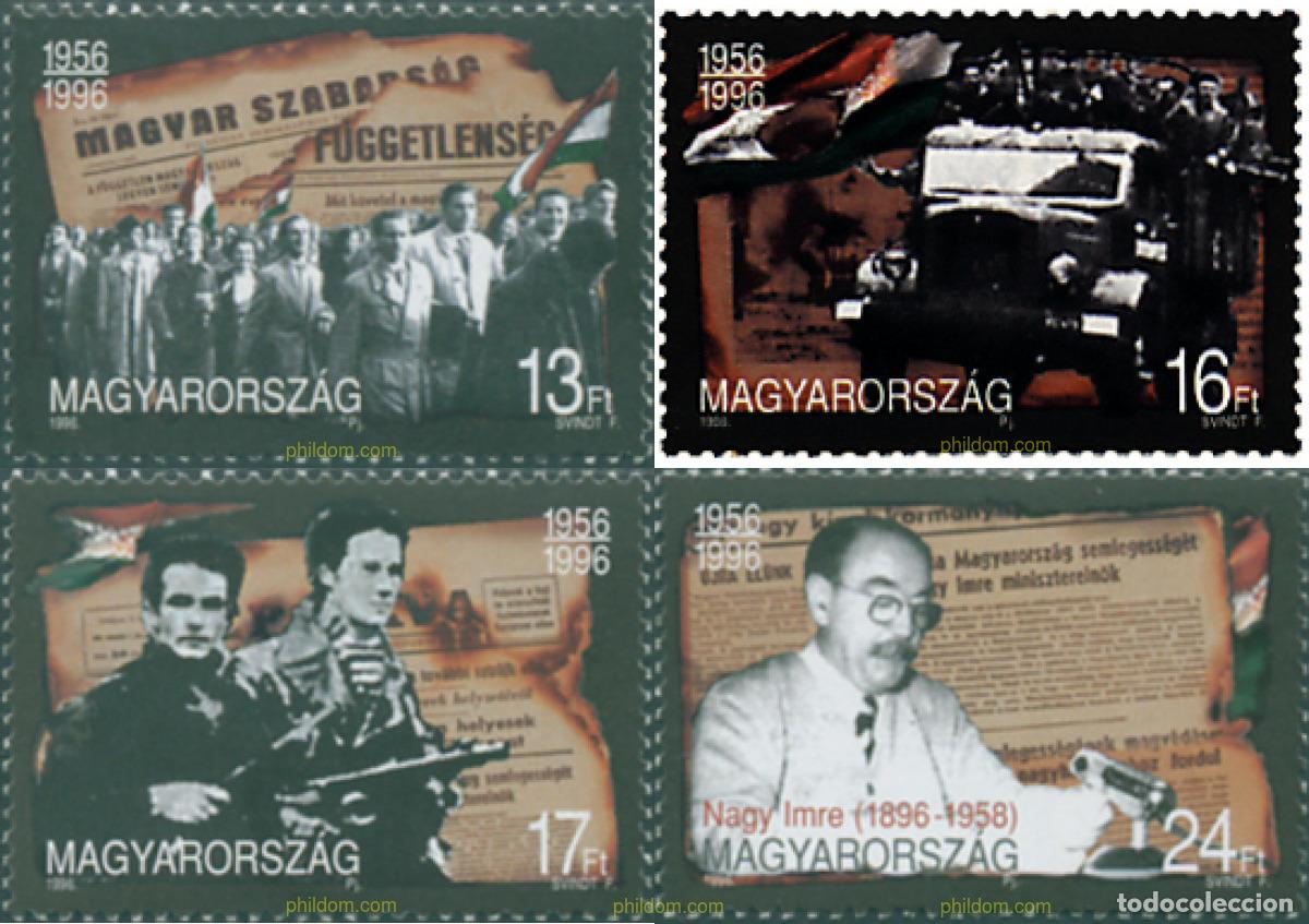 Sellos: 42051 MNH HUNGRIA 1996 40 ANIVERSARIO DE LA REVOLUCION DE 1956