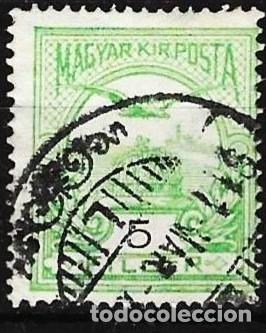 Sellos: Hungr&iacute;a 1913 - Mi 112X - YT 92 - El p&aacute;jaro m&iacute;tico Turul ( Dentado 15 )