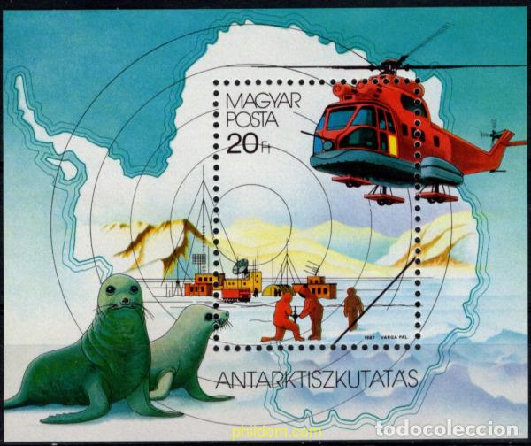 Sellos: 794117 MNH HUNGRIA 1987 75 ANIVERSARIO DE LA EXPLORACION DE LA ANTARTIDA