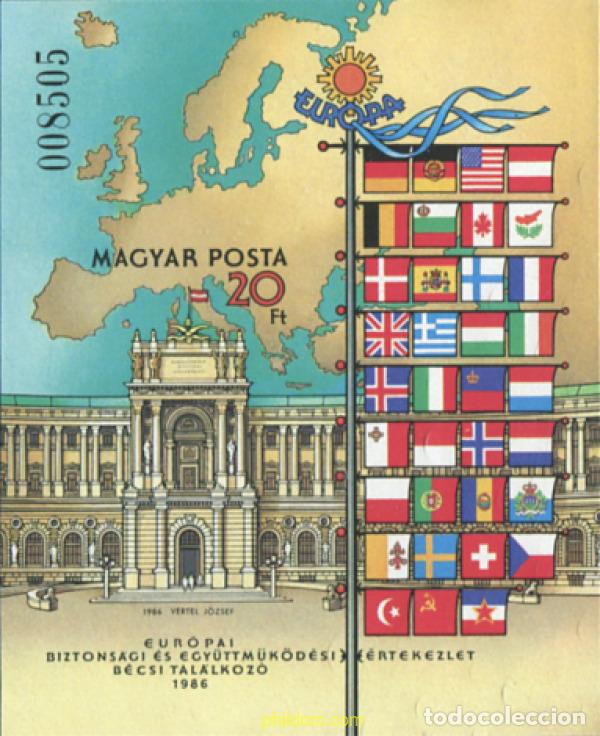 Sellos: 369953 MNH HUNGRIA 1986 CONFERENCIA SOBRE SEGURIDAD Y COOPERACION EN EUROPA