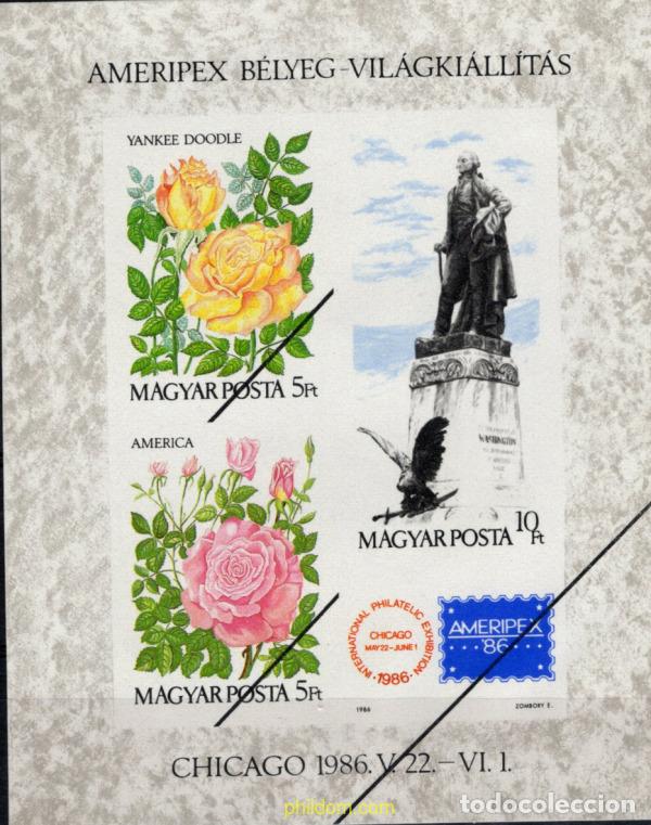Sellos: 794163 MNH HUNGRIA 1986 AMERIPEX 86. EXPOSICION FILATELICA INTERNACIONAL