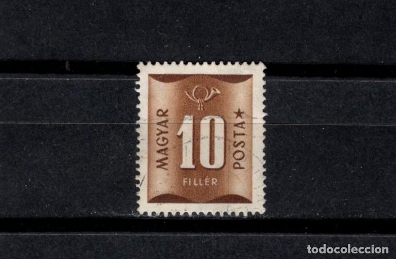 Timbres: Sello usado. Sello tasa de 10 fill&eacute;r. 1951 diciembre. Yvert 183.