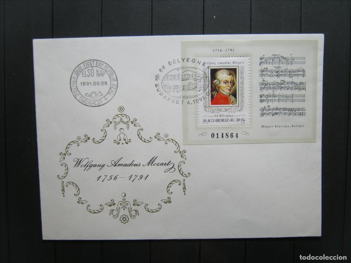 Sellos: HUNGR&Iacute;A 1991 FDC SPD PRIMER D&Iacute;A YVERT HB 217 PERFECTO.