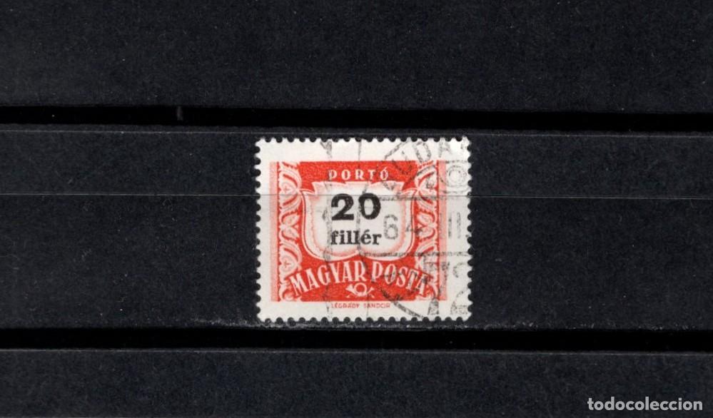 Sellos: Sello usado. Sello tasa de 20 filler. 1958 marzo. Yvert T223A.