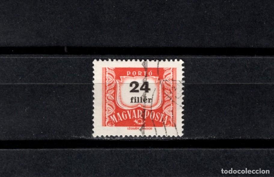 Sellos: Sello usado. Sello tasa de 24 filler. 1958 marzo. Yvert T224A.