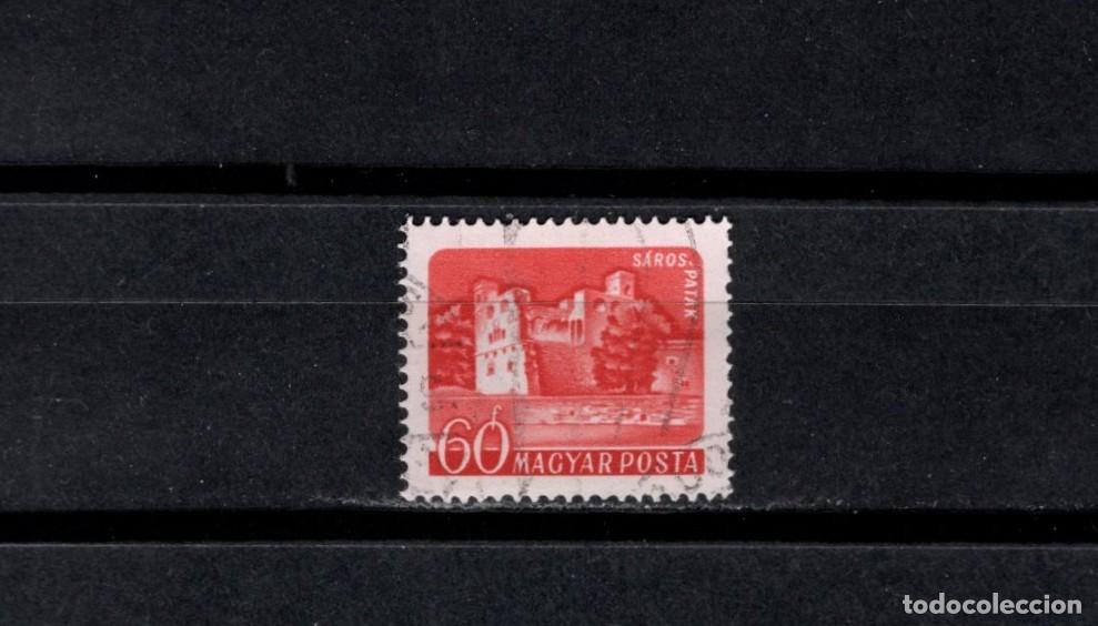 Sellos: Sello usado. Castillo de Sarospatak. Sello de 60 filler. 1960 febrero. Yvert 1338.